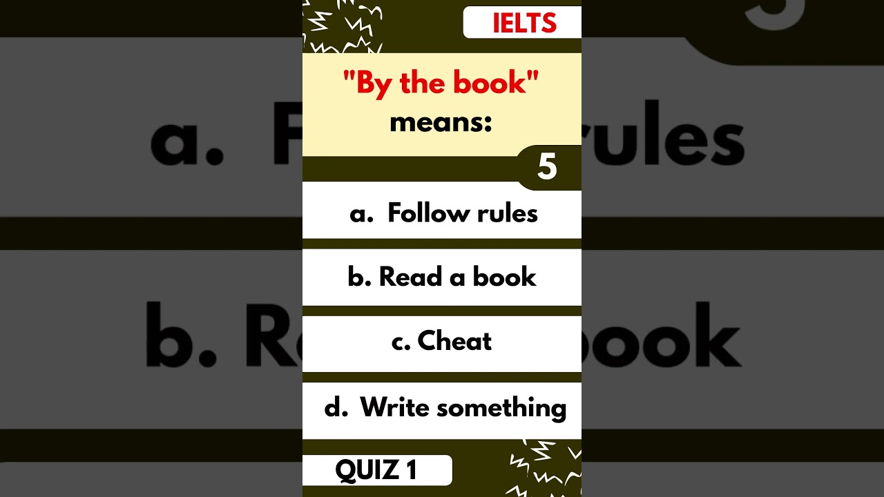 IELTS | IDIOM | ENGLISH TEST | #shorts #IELTS #english #quiz #TOEFL