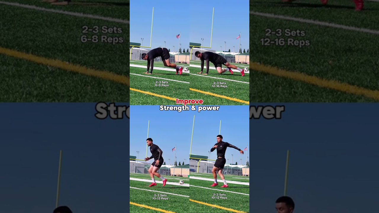 4 exercises to improve strength  explosiveness ⚽️🔥 Save  try ✅ Soccer 