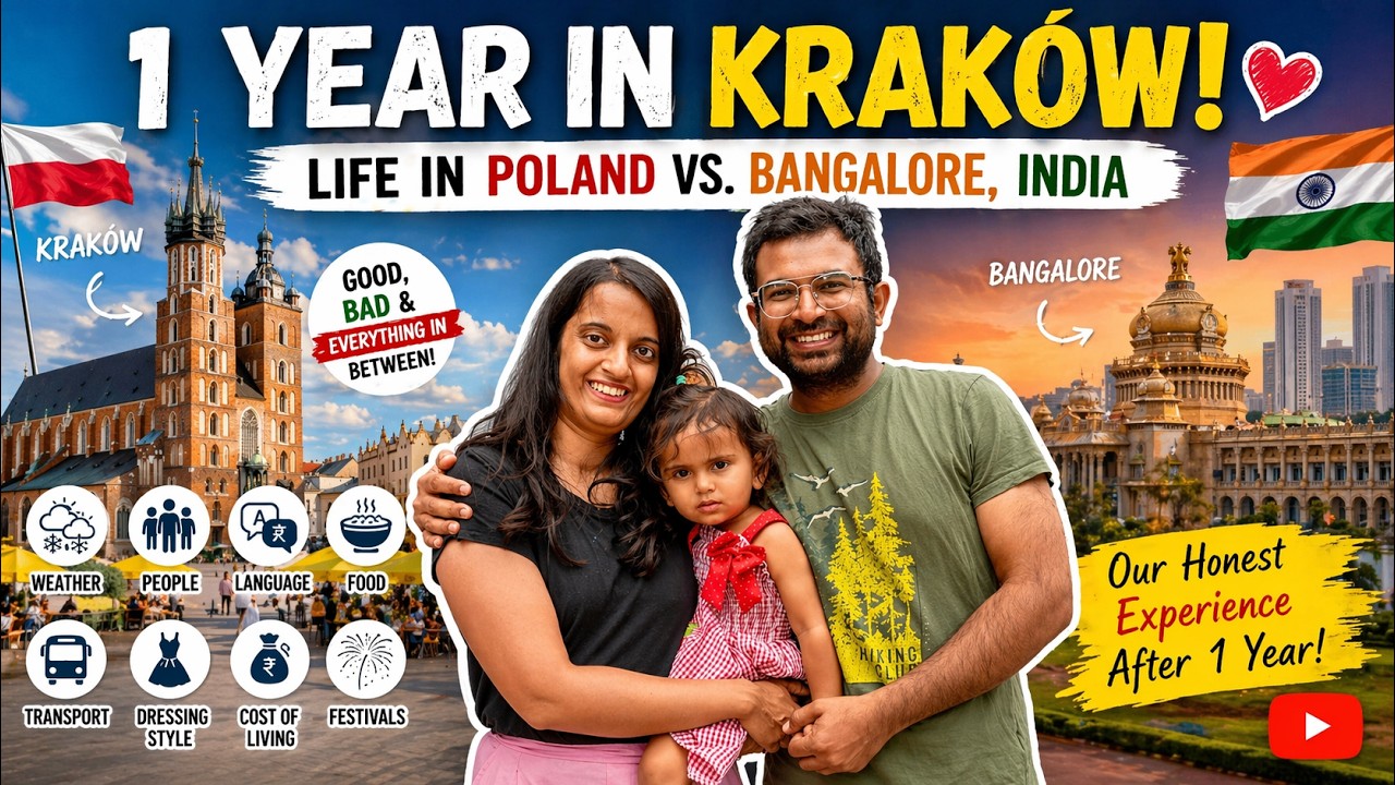 Living in Poland🇵🇱 as an Indian: Good, Bad & Our Story! #video #poland #europe #krakow #lifeinpoland