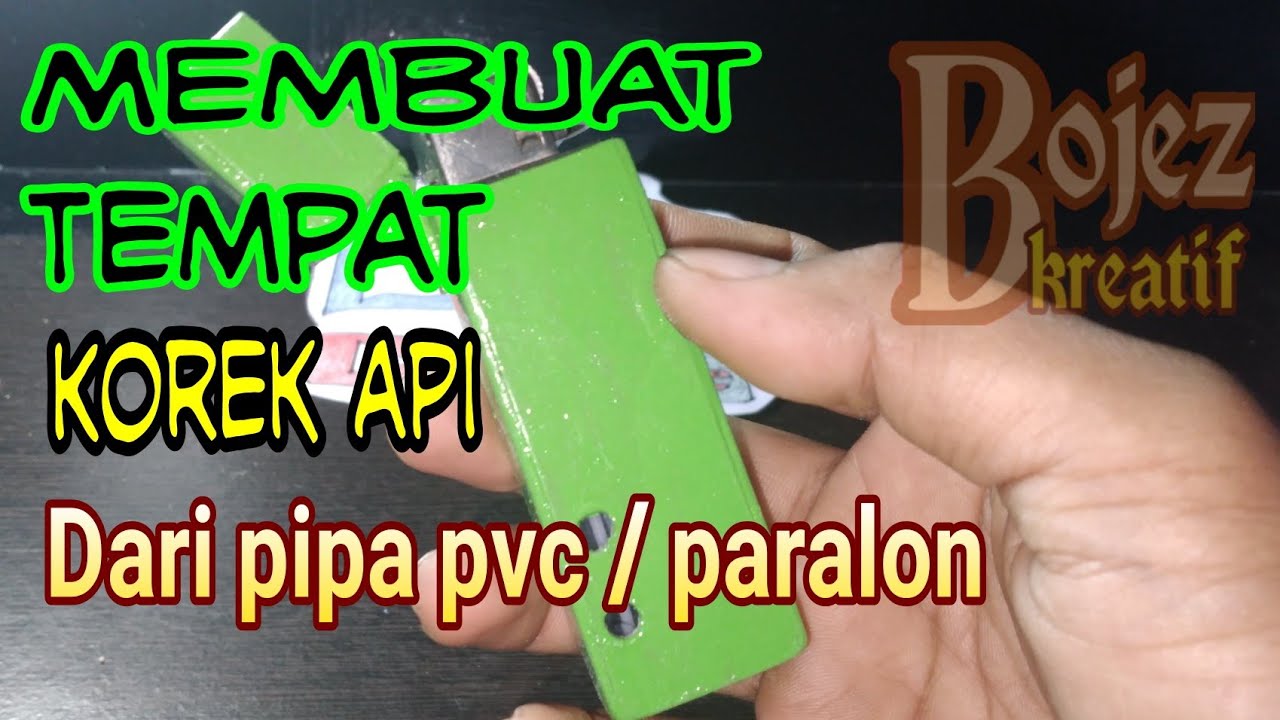 membuat tempat untuk korek api || terbuat dari pipa pvc/paralon