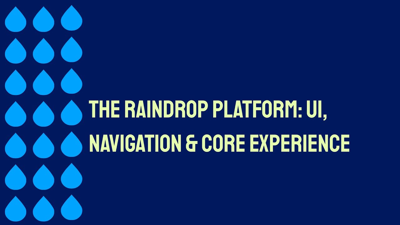 Raindrop UI, Navigation, and Modules Demo