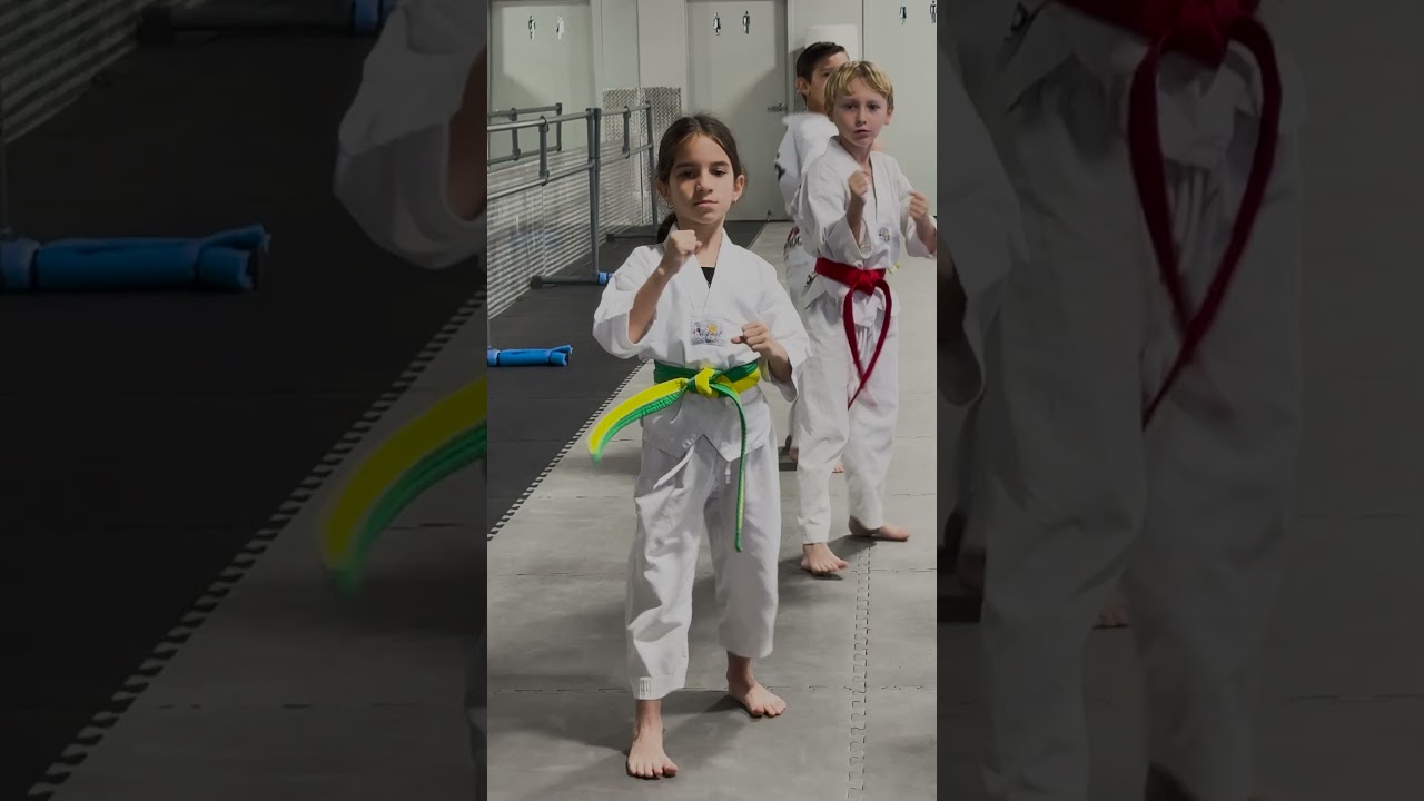 The ULTIMATE Taekwondo Belt Test! 🥋 Can Mimi & Lele CONQUER It? 🥋💪 #taekwondo #shorts