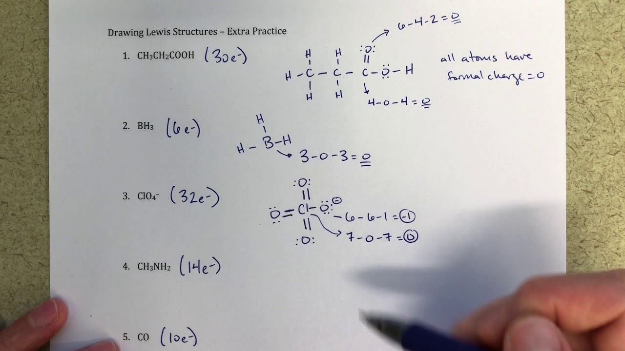 How to Draw Lewis Structures and Calculate Formal Charge
