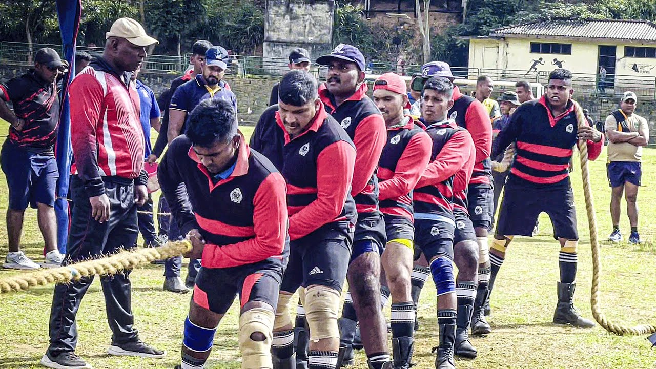 Ganemulla vs Police 640Kg match | tug of war sri lanka