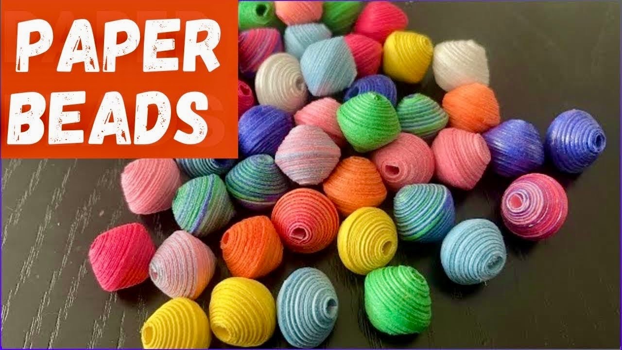 Make Paper Beads at Home - Step-by-Step Guide | paano gumawa ng paper beads #paperbeadstutorial
