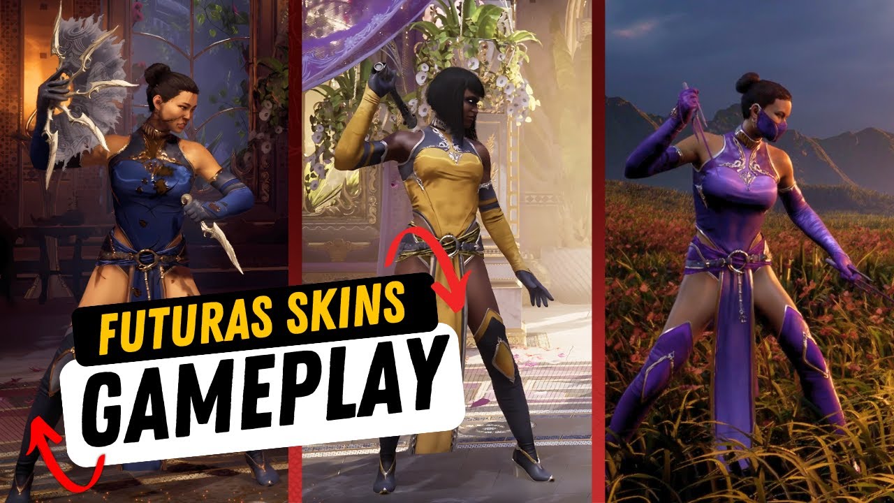 EXIBIÇÃO DAS FUTURAS SKINS PARA MILEENA, KITANA & TANYA NO MORTAL KOMBAT 1