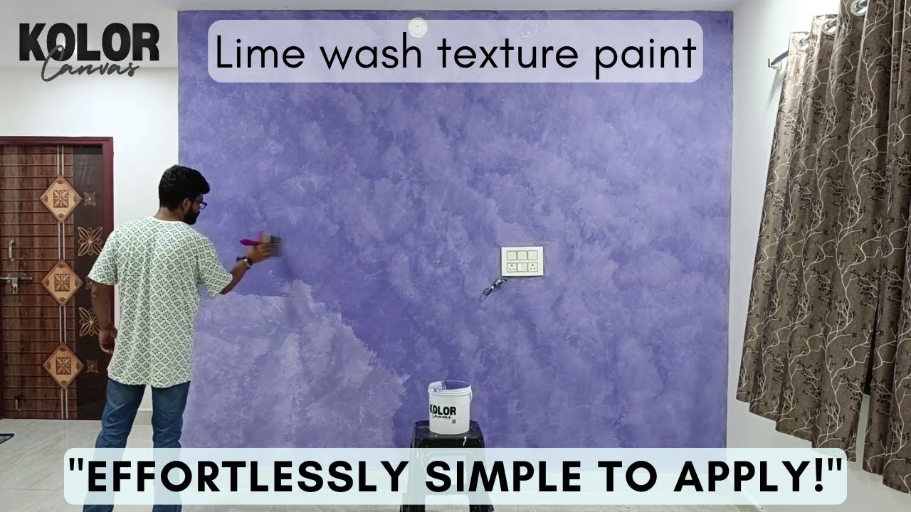 Lime Wash Texture Paint by  Kolor Canvas  - India . Application  #limewash  #wallpainting #walldecor