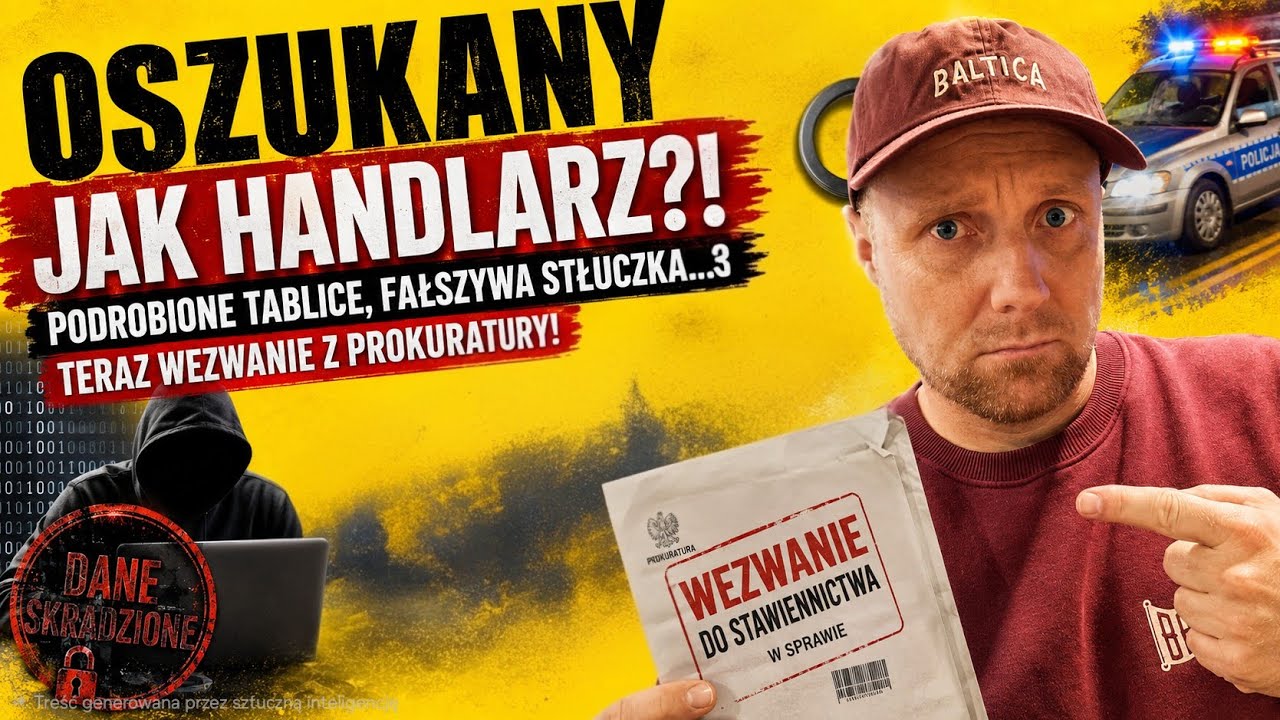 Moje dane i samochód WYKORZYSTANE DO PRZESTĘPSTWA - co dalej w temacie? Vlog handlarza @HANDLUJTYM 