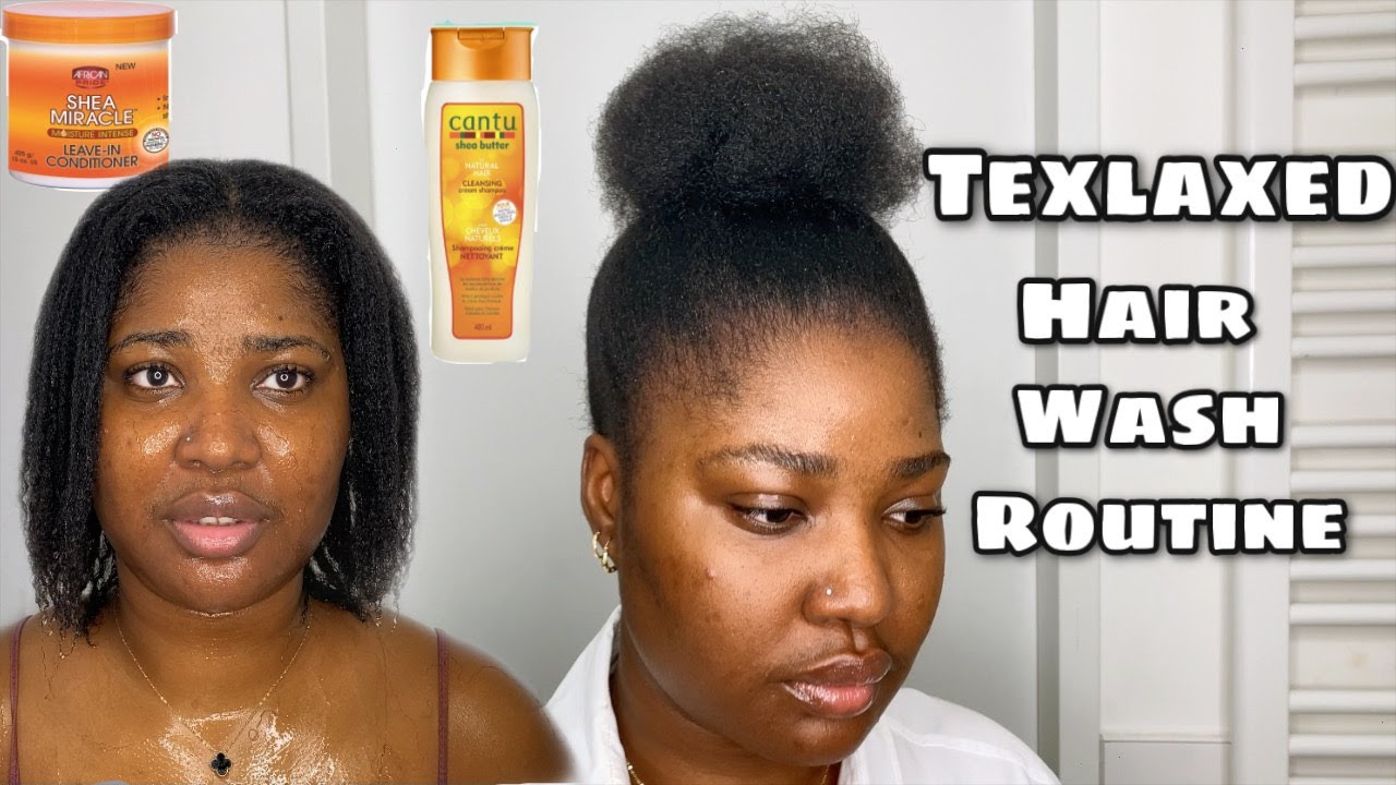 My Texlaxed Hair Wash Routine | Wash and Go | Very Detailed