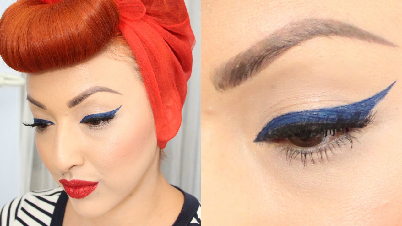 PERFECT BLUE WINGED EYELINER | GET READY WITH ME
