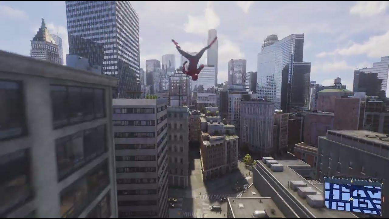 Marvel's Spider-Man 2 swinging