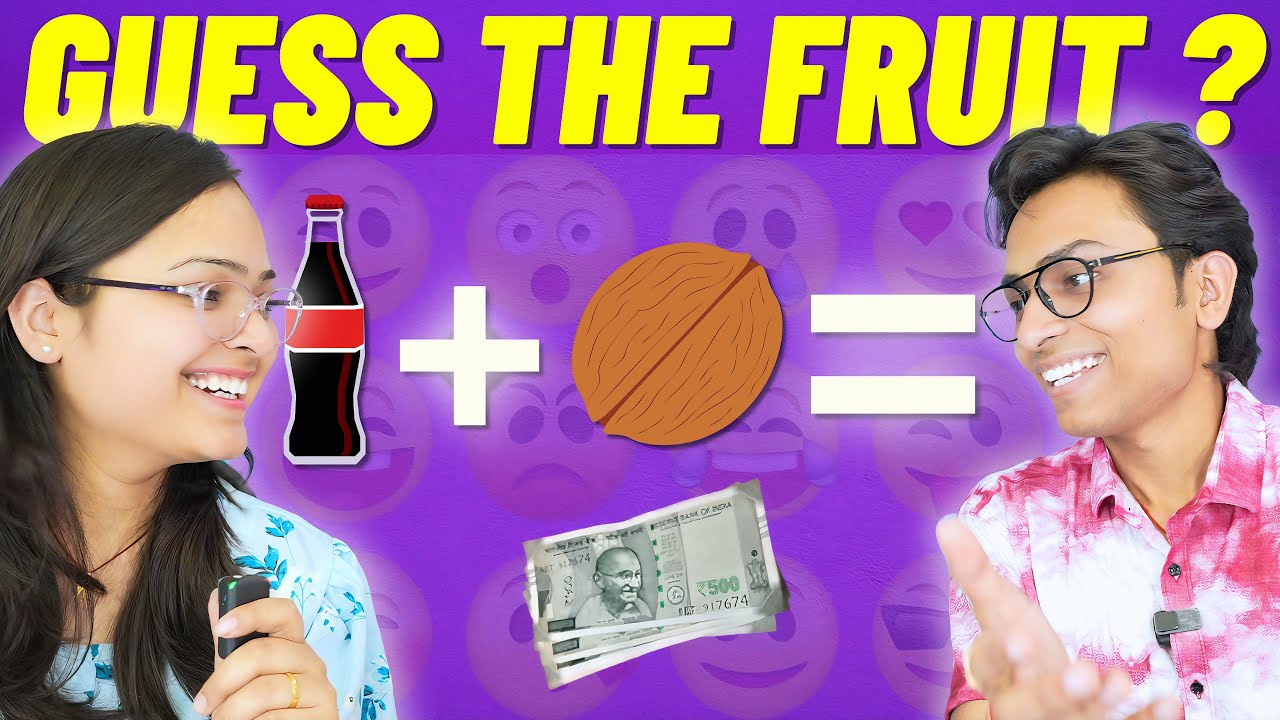 Guess The fruits by emoji challenge 😂🤭@The Target siblings @Anu Sharma