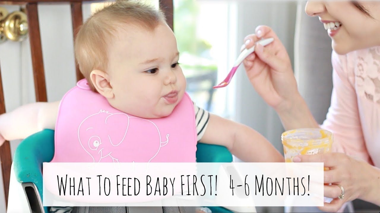 WHAT FOODS TO FEED BABY FIRST 4-6 MONTHS + HOW TO KNOW WHEN BABY IS READY FOR SOLIDS
