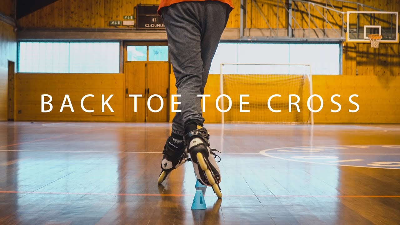 HOW TO SKATE TUTORIAL: BACKWARD HEEL TOE CRISS CROSS - LORENZO GUSLANDI