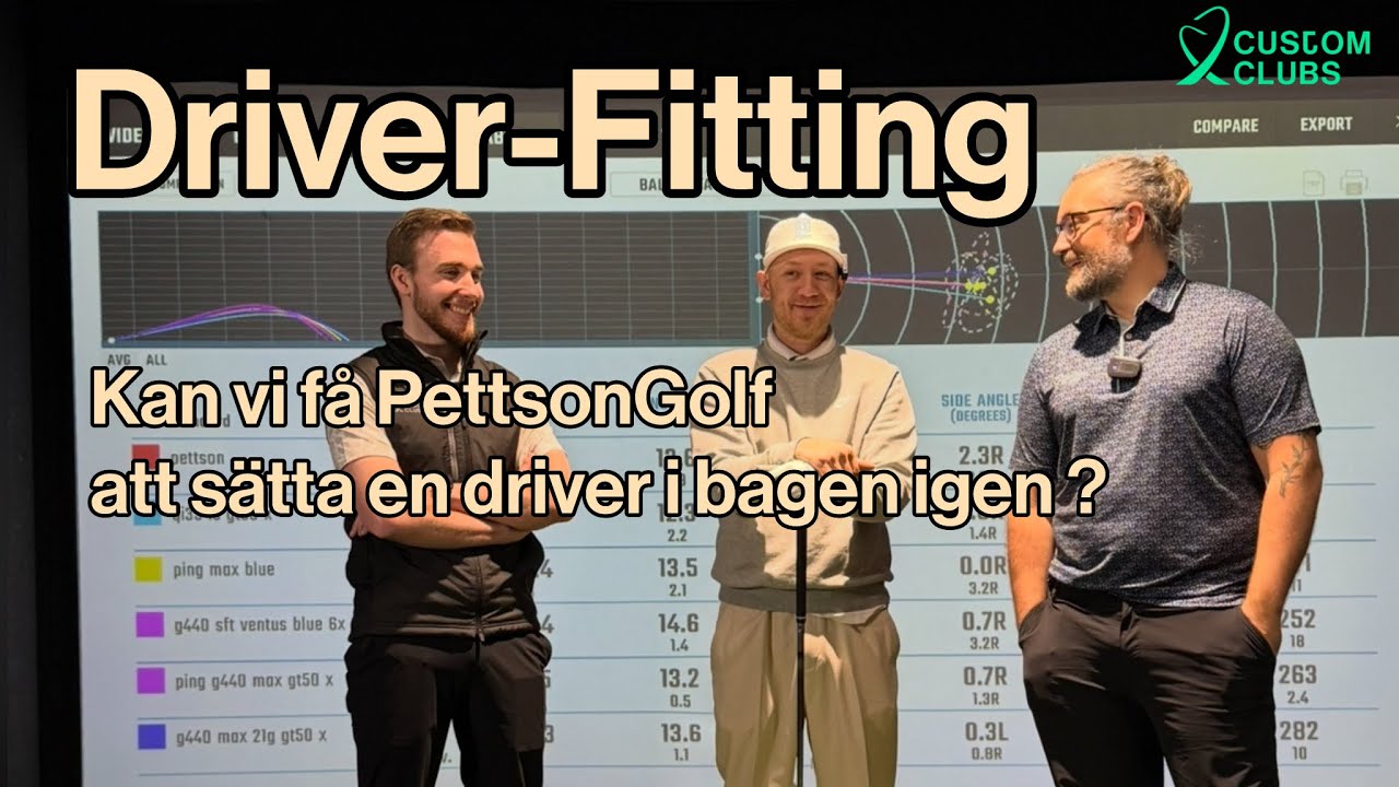 Driver-Fitting med @PettsonGolf  ! Dags att ersätta mini-drivern!