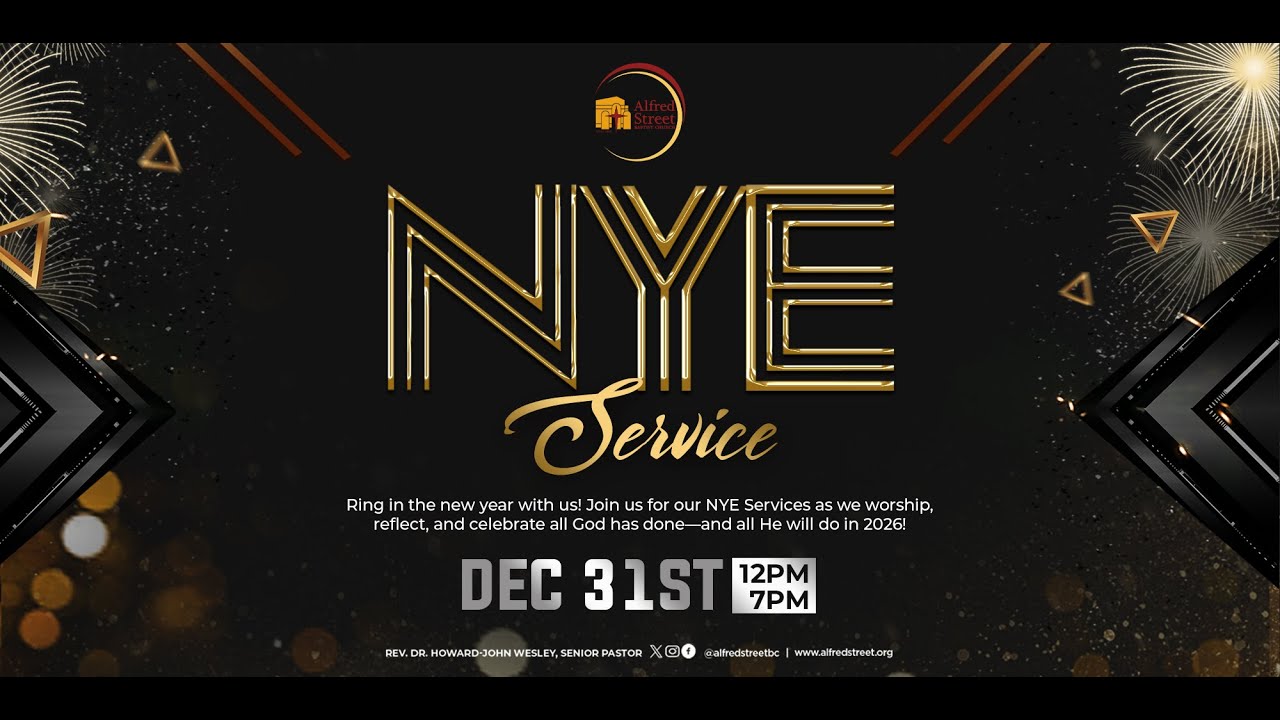 Alfred Street Baptist Church Live 7PM New Year's Eve Worship Service