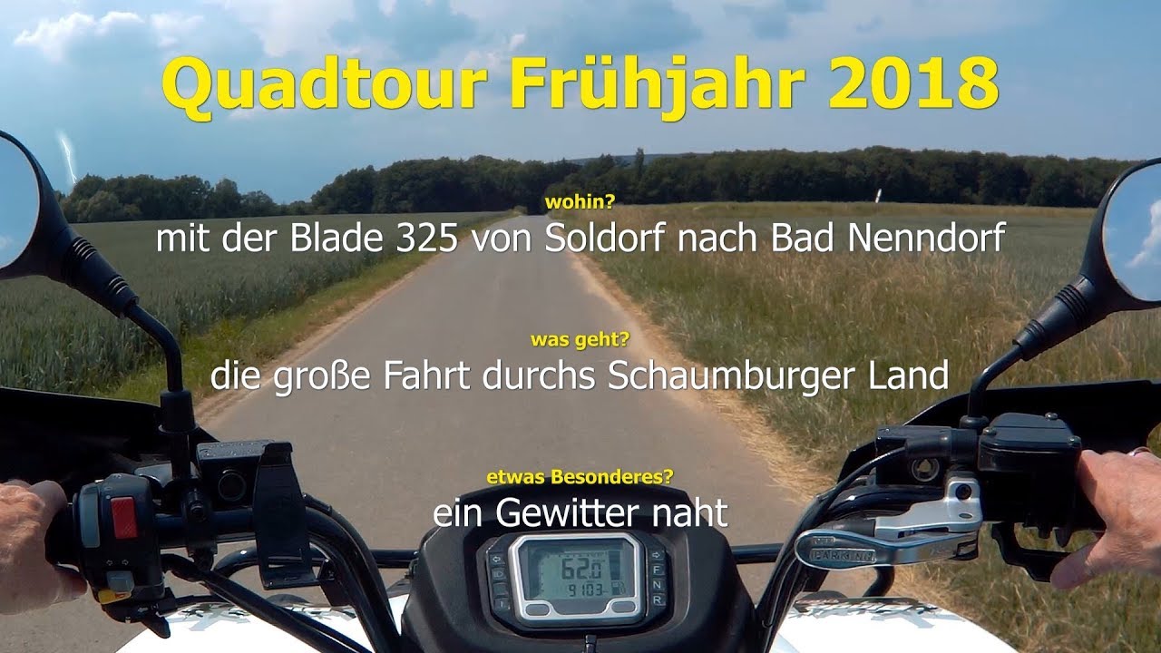 Quadtour 2018 - mit der Blade 325 ins Gewitter