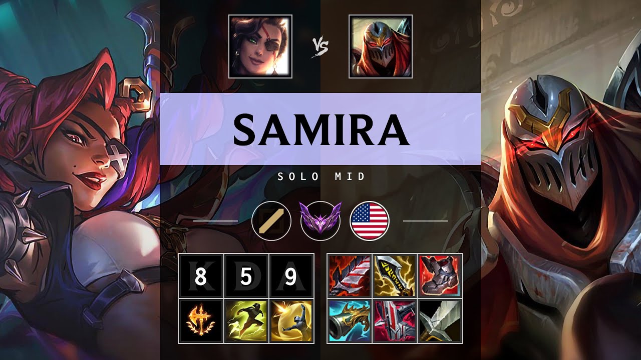 Samira Mid vs Zed - NA Master Patch 25.19