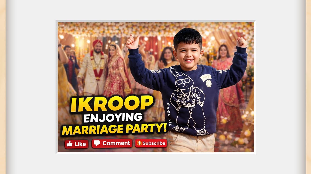 Ikroop Ki Shaadi Party Masti 🎊 | Cute Baby Enjoying Wedding | Family Vlog