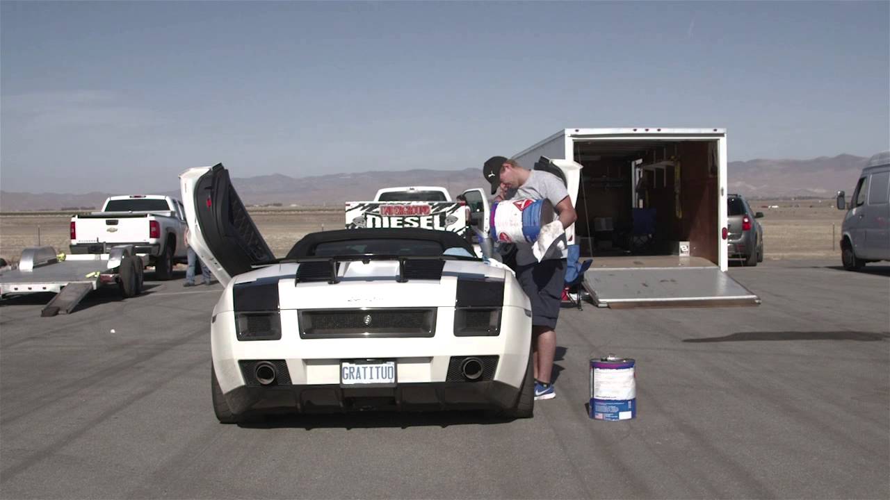 Twin Turbo Underground Racing Lambo crosses 200mph @ Shift S3ctor's 1/2 Mile!