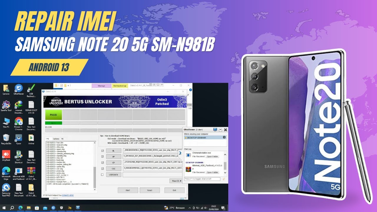 SAMSUNG NOTE 20 5G SM – N981B, IMEI REPAIR & NG FIX ROOT METHOD