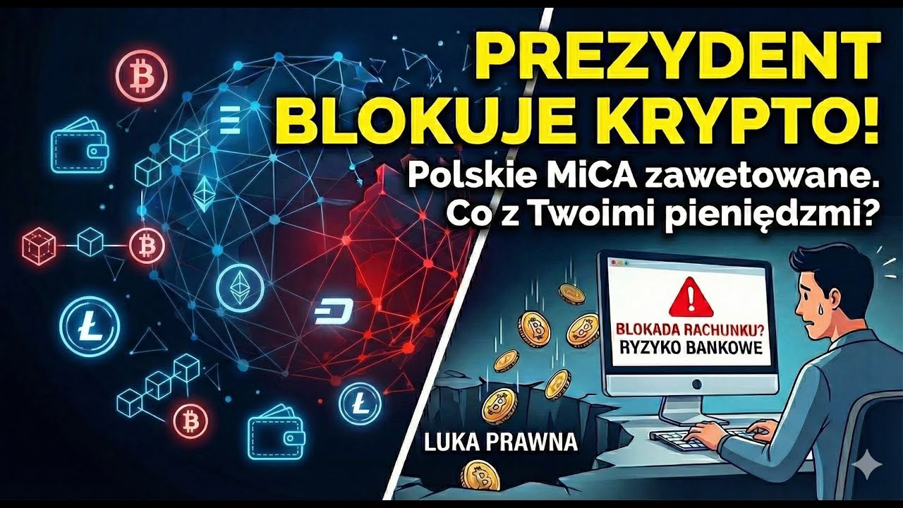 Weto ustawy o rynku kryptoaktywów! Prezydent Nawrocki blokuje polskie MiCA. Chaos prawny i co dalej?