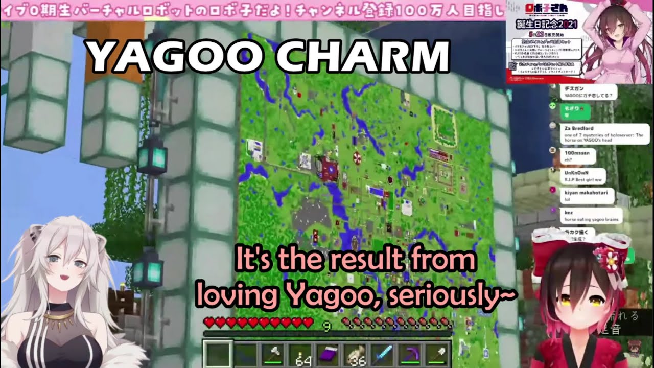 Botan, Roboco And YAGOO In Miko's Holo Server Map【Hololive English Sub】