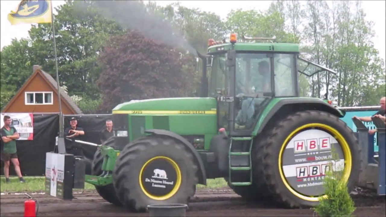 John Deere 7710 HBE FULL PULL trekkertrek De Knipe