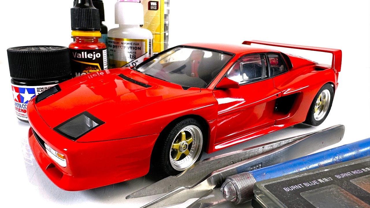 Build a 1000HP Testarossa in Miniature: The Koenig Competition Ferrari Testarossa by Fujimi