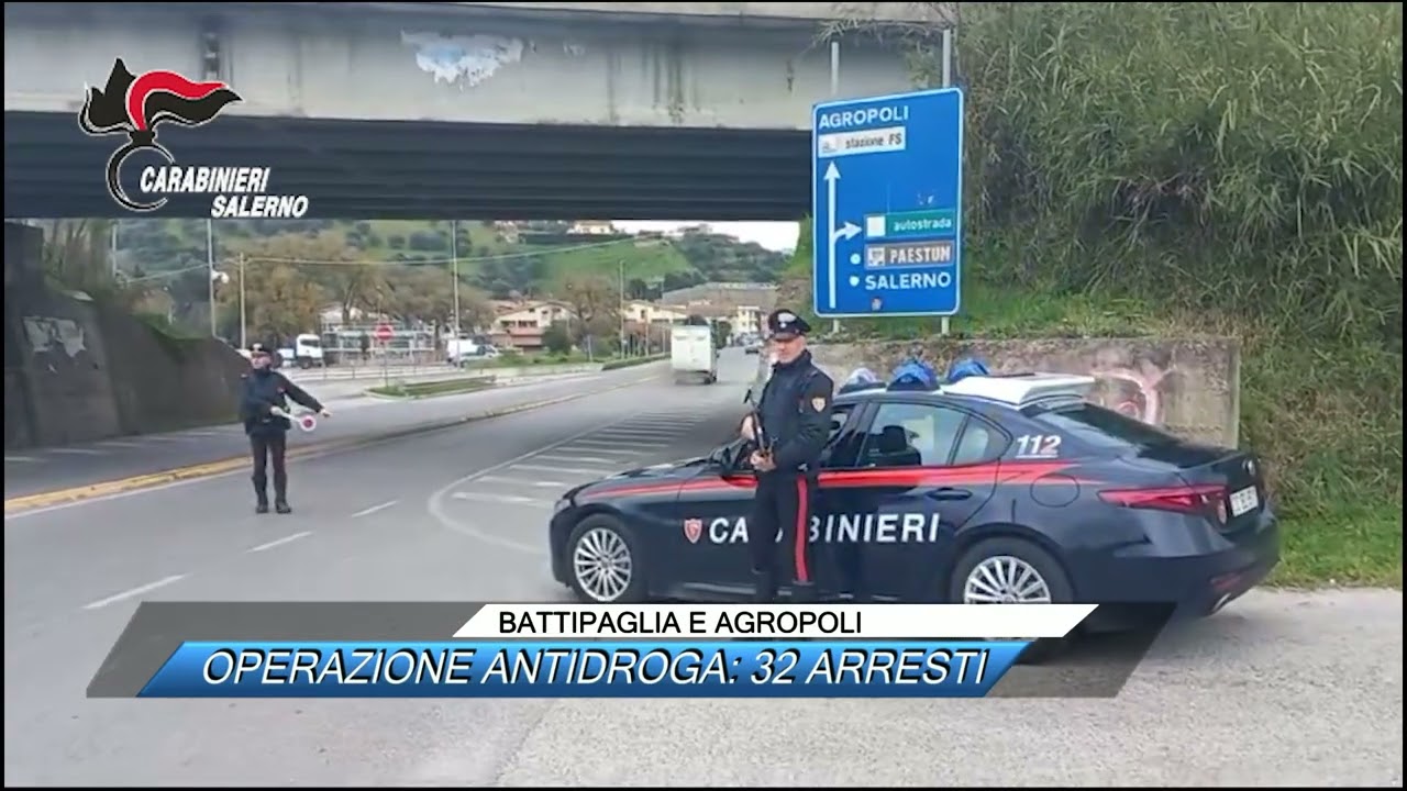 ✅ BATTIPAGLIA AGROPOLI, OPERAZIONE ANTIDROGA 32 ARRESTI |SUD TV 114|