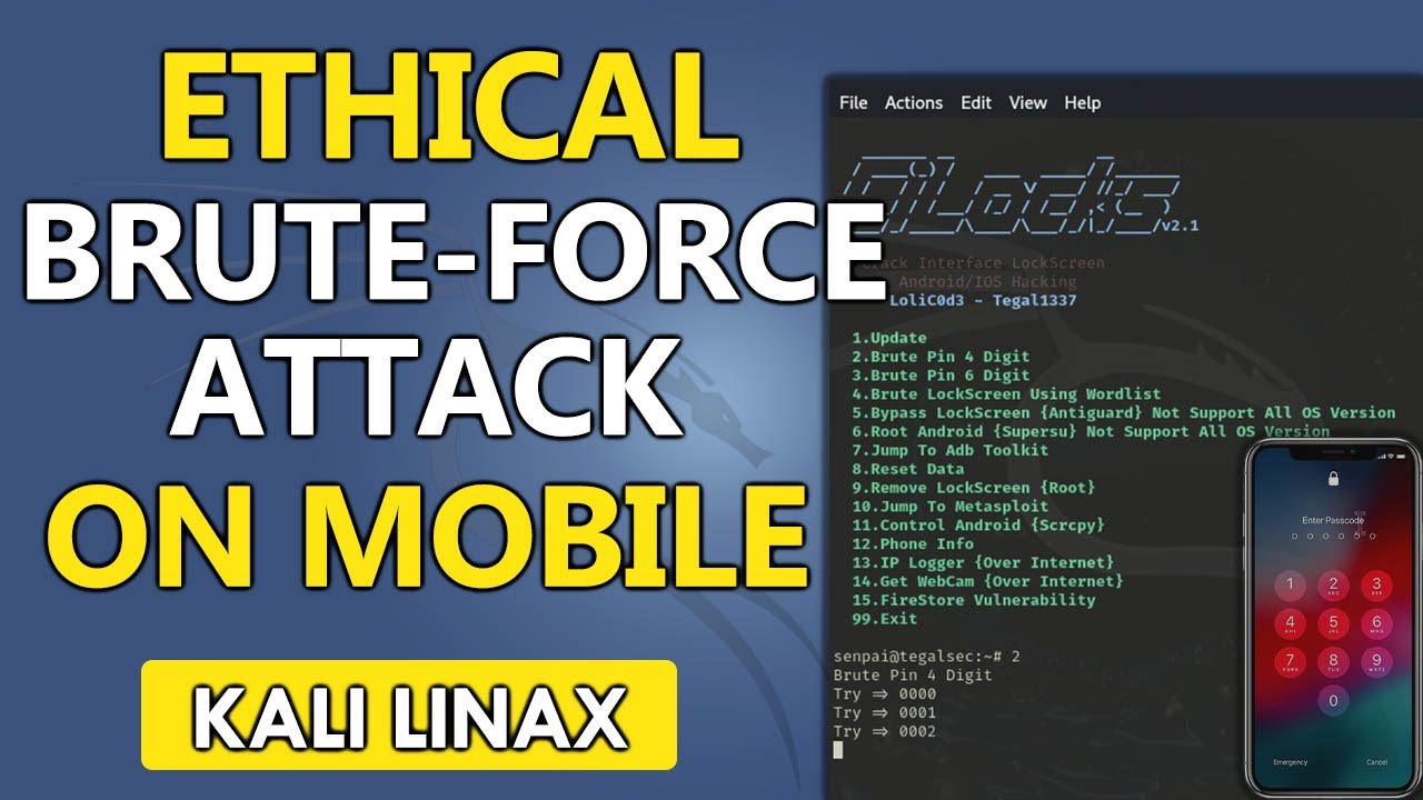 Unlocking any phone: Brute Force Attack on Mobile with cilocks in Kali Linux | Ethical Hacking 2025