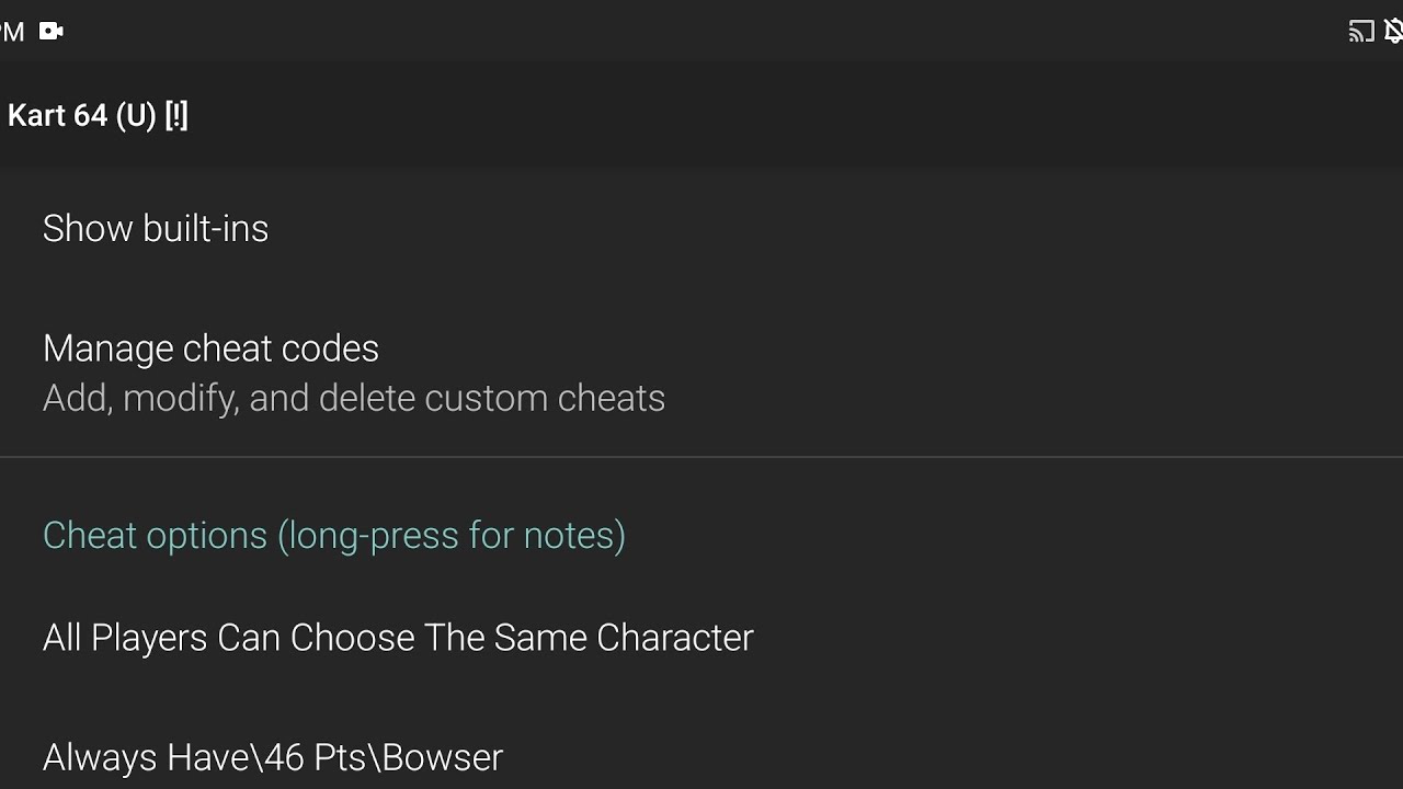 Play N64 Games With Built-in Cheat Codes On Your Android Device @cidgamer9999