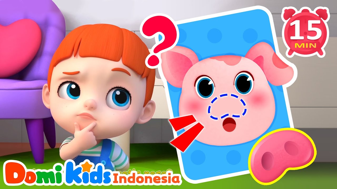Di Mana Hidungku? 👃 Belajar Tubuh Sambil Bernyanyi! | Kumpulan Lagu Anak Indonesia | Domi Kids