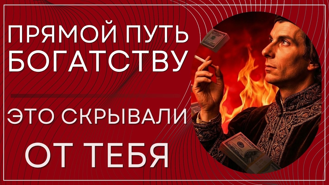 Самый быстрый путь к богатству от Макиавелли, о котором тебе не расскажутт в университете!