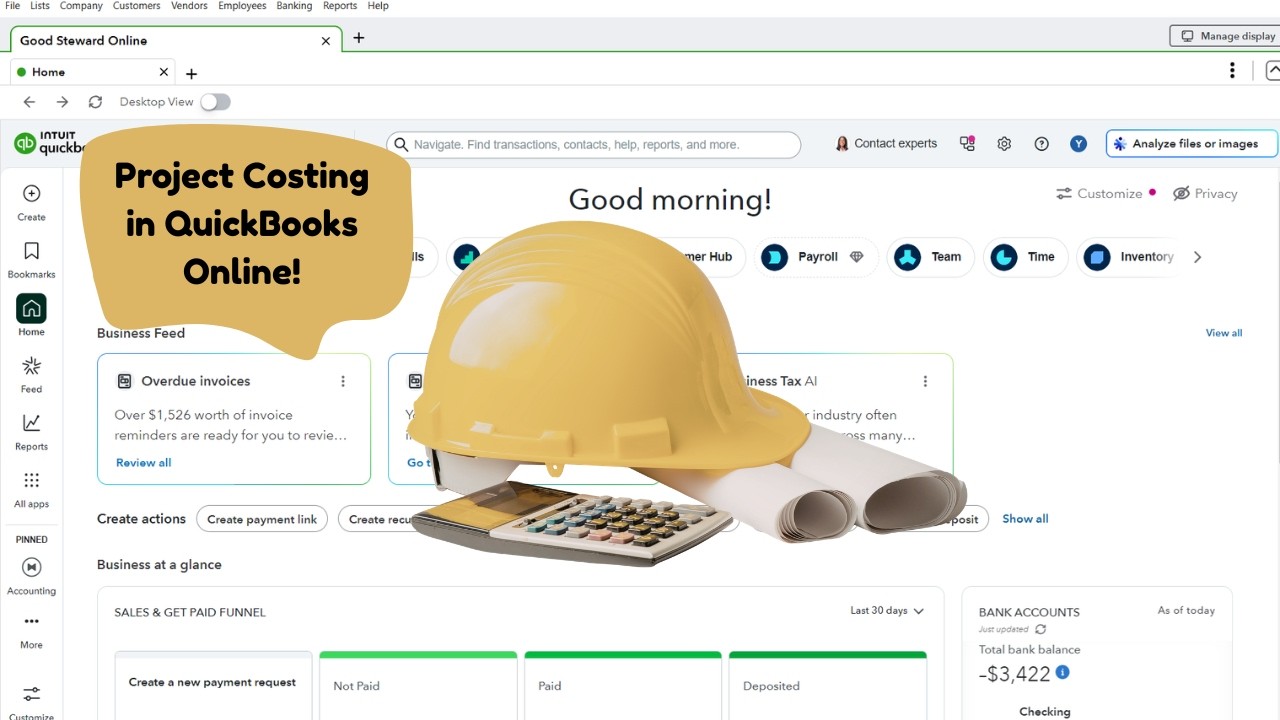 Как отслеживать расходы по проектам (учет затрат по объектам) в QuickBooks Online | Учебное пособ...