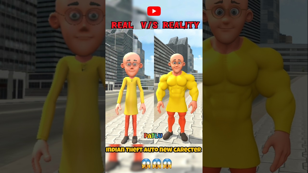 Real Vs Reality Indian Theft Auto new Carecter 😱 #gamingshorts #viralshort #shortvideo