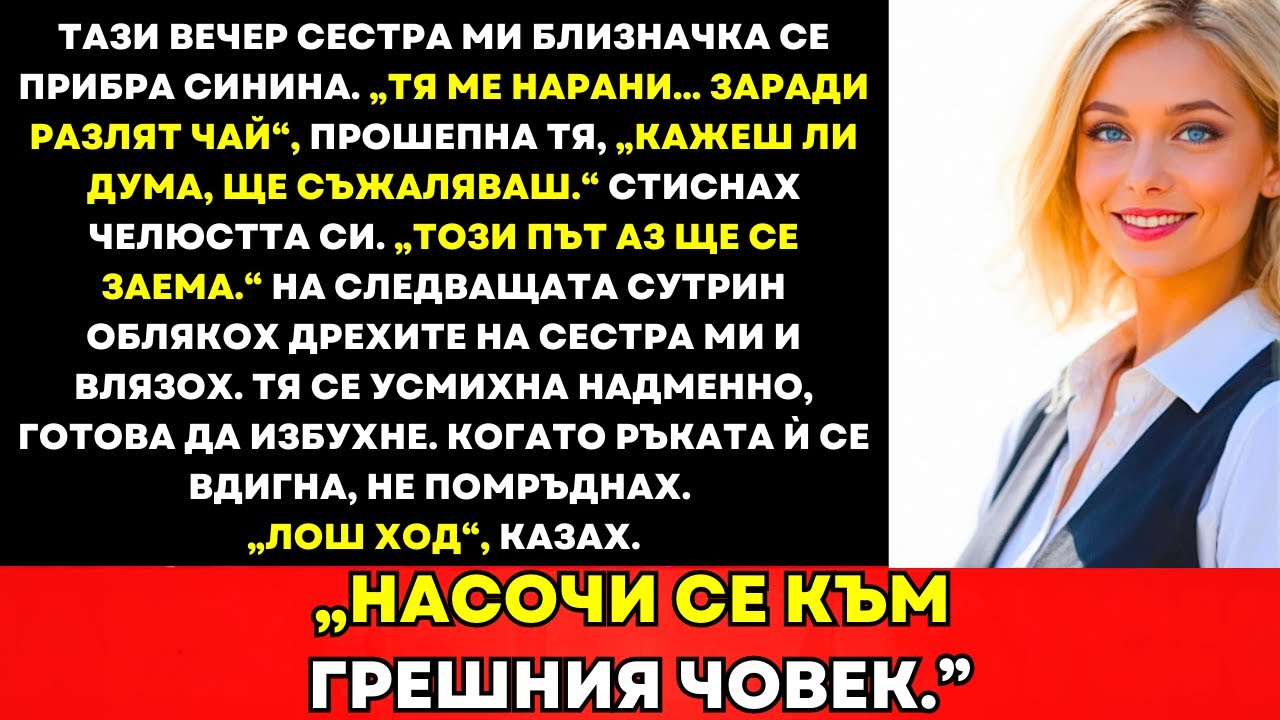 Онази Нощ Близнакът Ми Се Прибра В Синини—„Нарани Ме Заради Чай.” На Сутринта…