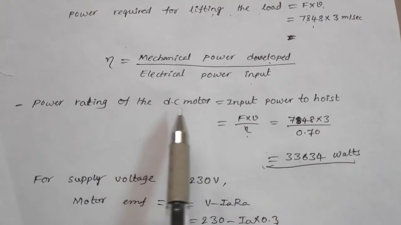 Problem on DC shunt motor 