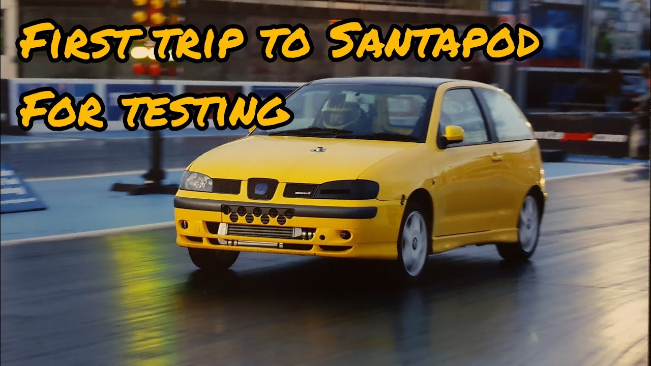 440 bhp seat ibiza cupra 6k2 shakedown testing at santa pod