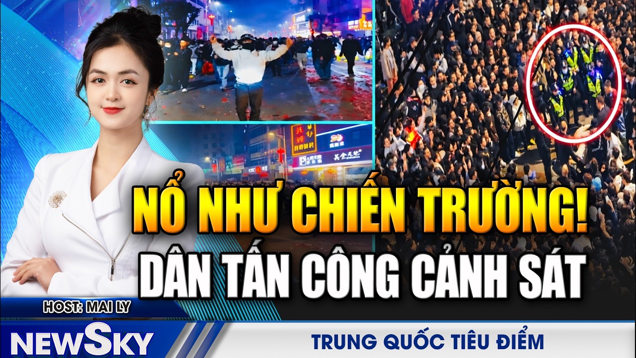 Đường Phố Biến Thành Chiến Trường, Dân Trung Quốc Theo Iran Nổi Loạn