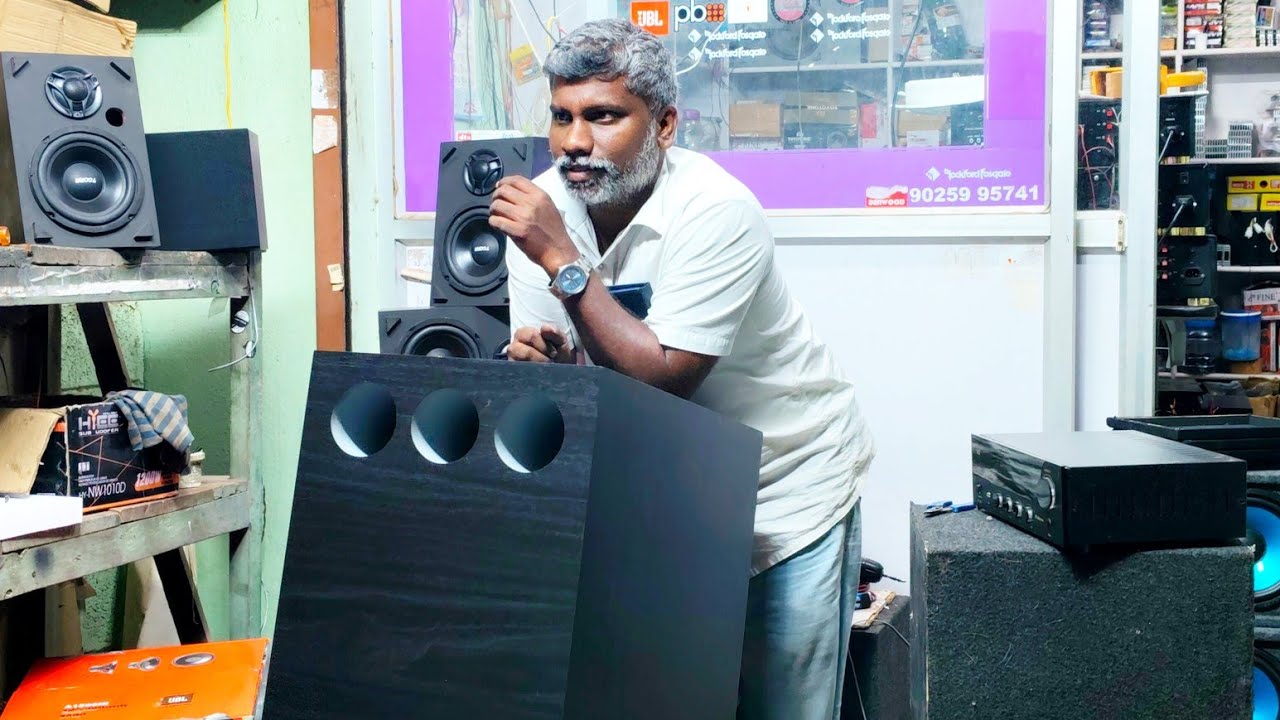 New subwoofer box with jbl subwoofer #bass