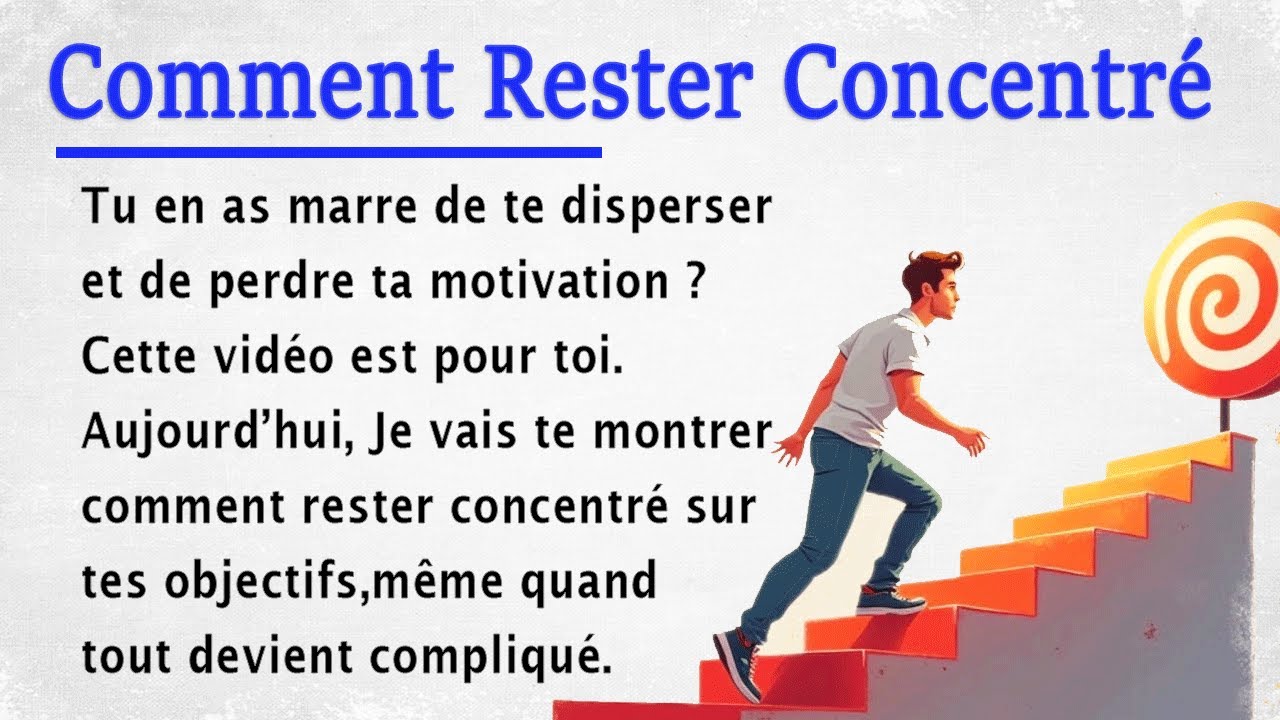 How to Focus On Your Goals | Learn French with Simple Story for Beginners (A1-A2)