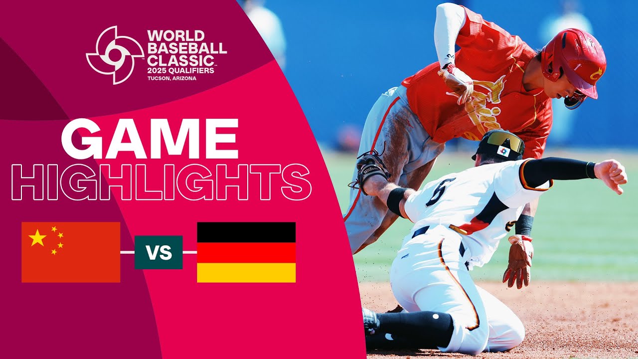 China vs. Germany | 2025 World Baseball Classic Qualifier Highlights
