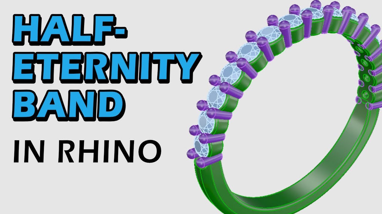 Half Eternity Band в цвете Rhino