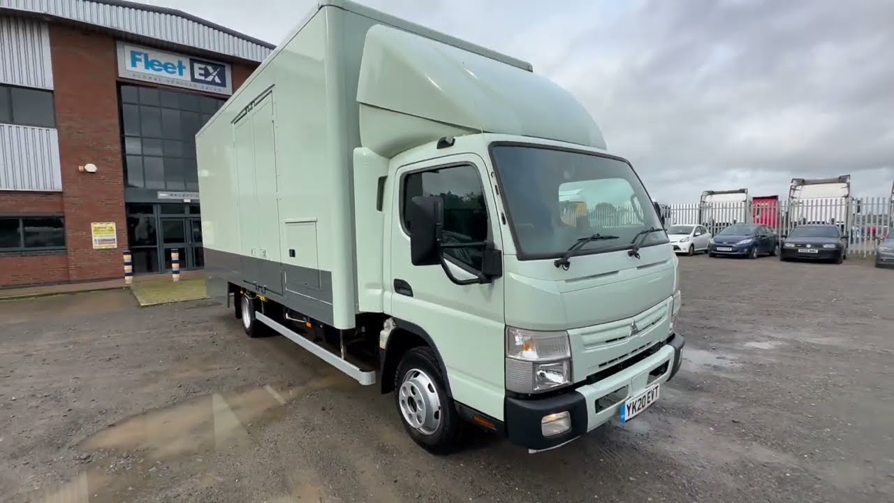 MITSUBISHI FUSO CANTER 7C15 7.5-TONNE ENCLOSED CAR CARRIER 2020 - YK20 EVT