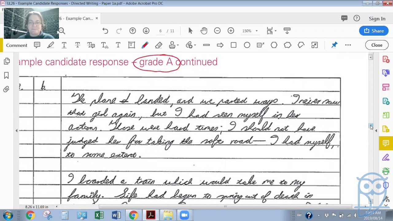 Live Lesson: AS English Language - P1 Passages - Sample Directed Writing