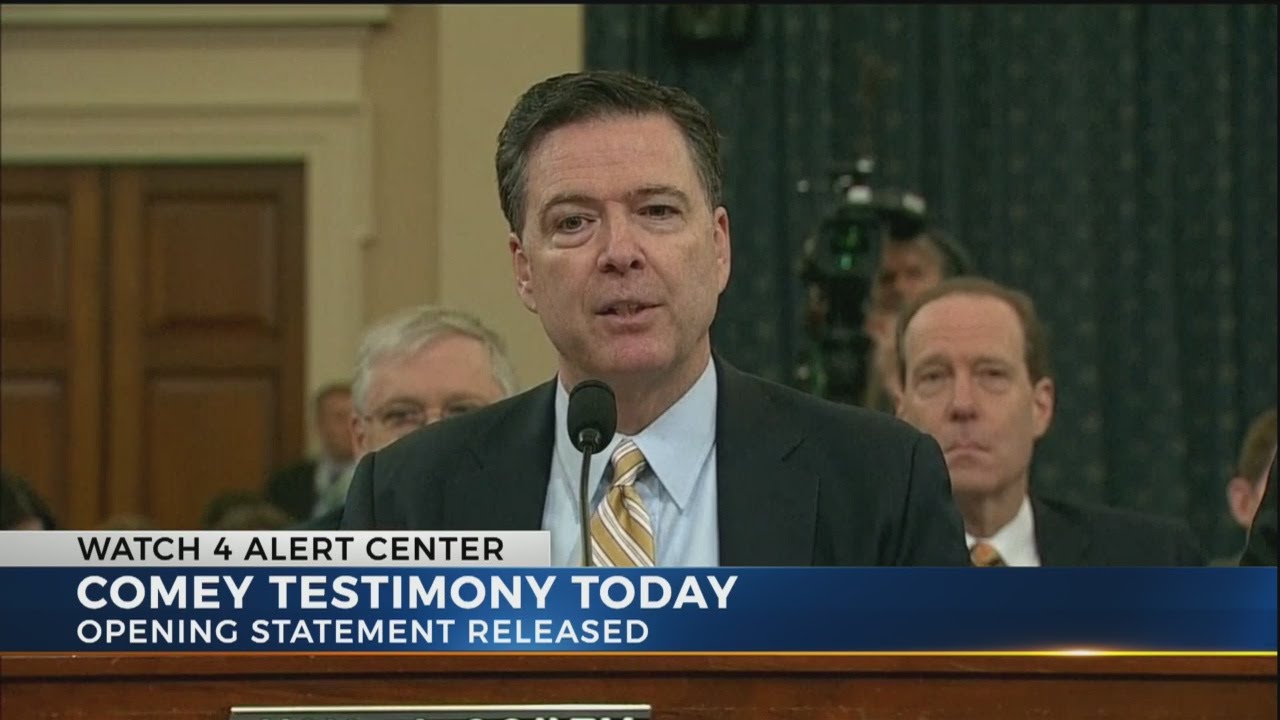 Ex-FBI Director Comey set to testify in front of Senate