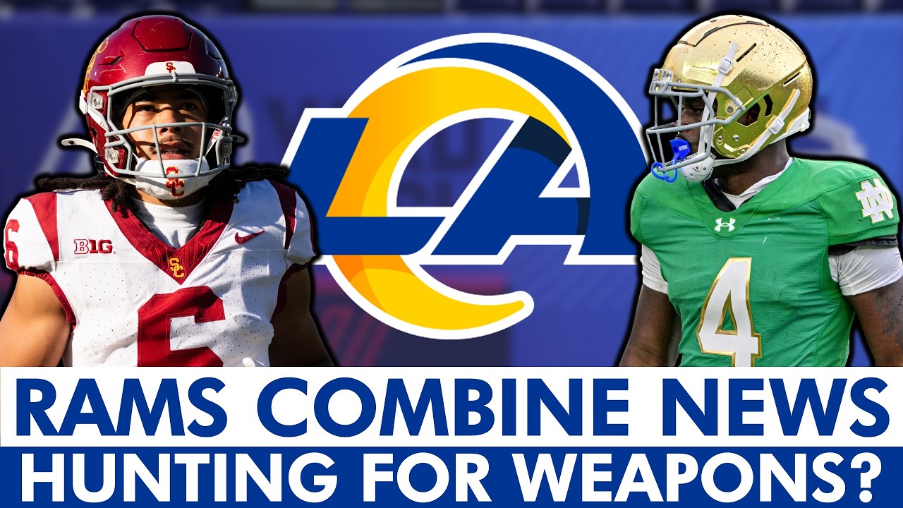 LA Rams Searching For Offensive Weapon In 2026 NFL Draft? Rams Combine Meetings & Takeaways
