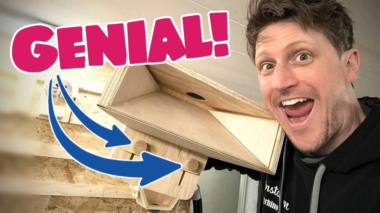 einstellbarer absaugtrichter für die french cleat-wand 🥰 | absaugung für neue drechselbank teil 2