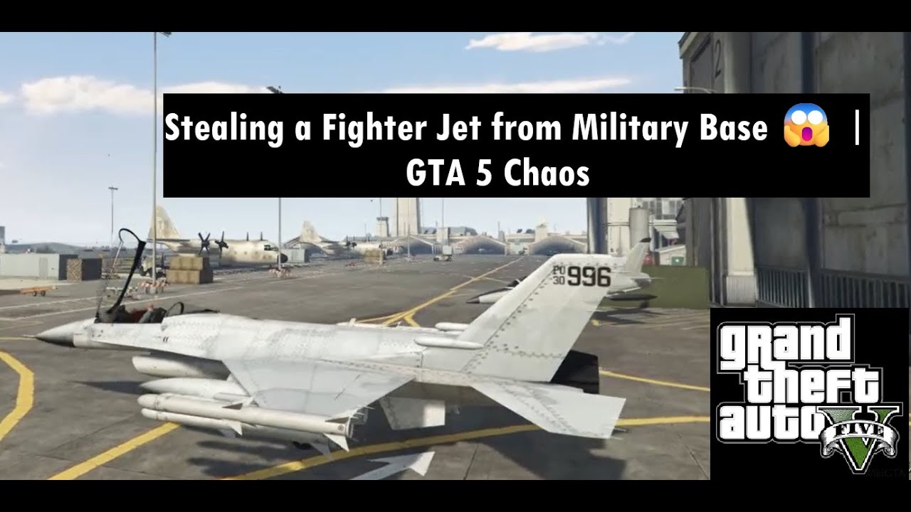 Stealing a Fighter Jet from Military Base 😱 | GTA 5 Chaos